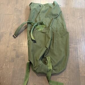 Vintage US Military Nylon Duffel Sea Bag OD Green NSN‎ 8465-01-117-8699 USGI